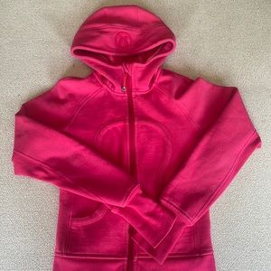 Pink Lululemon Scuba Zip Up.